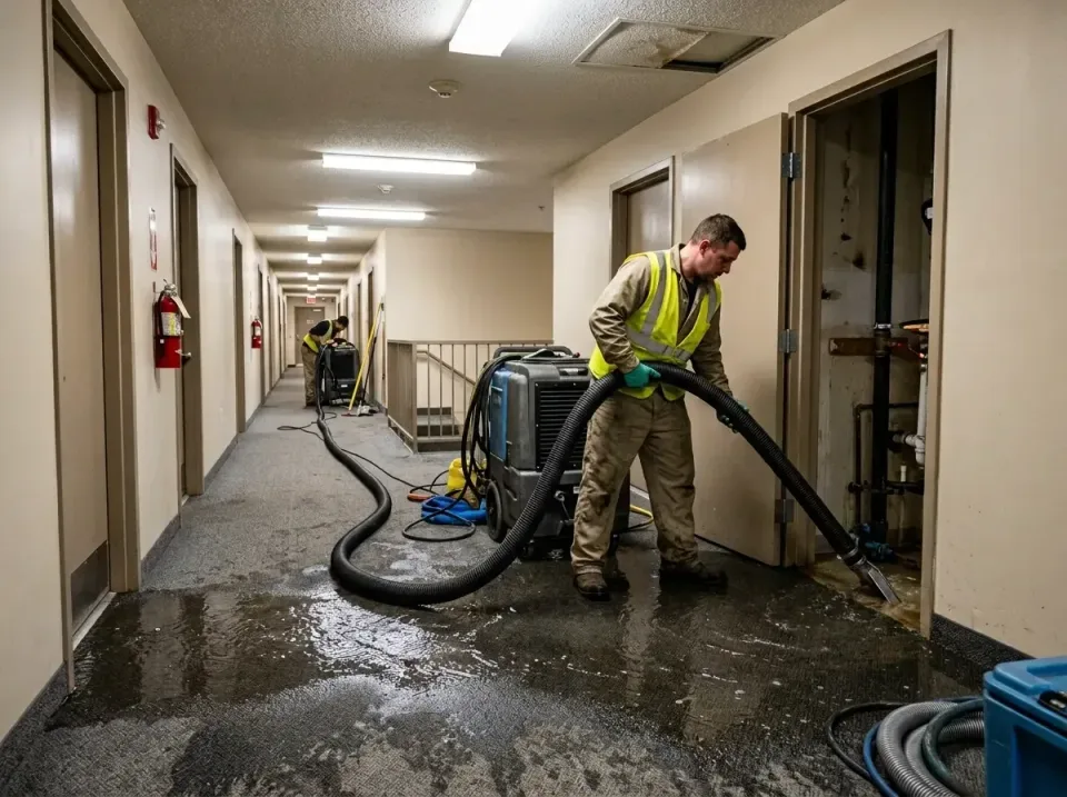 multi-unit-apartment-hallway-f-005 — frequently asked questions, Emergency Burst Pipe Water Extraction & Removal in Three Ri…